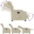 Sillón reclinable de cuero sintético