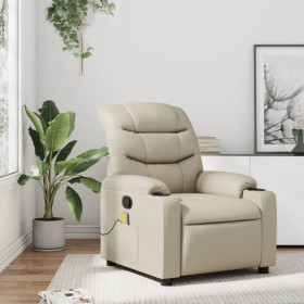 Sillón reclinable de masaje cuero sintético