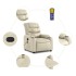 Sillón reclinable de masaje cuero sintético