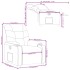Sillón reclinable de cuero sintético