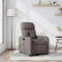Sillón de masaje reclinable de tela gris