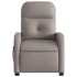 Sillón de masaje reclinable de tela gris