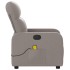 Sillón de masaje reclinable de tela gris