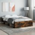 Estructura de cama roble ahumado 120x190