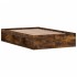 Estructura de cama roble ahumado 120x190