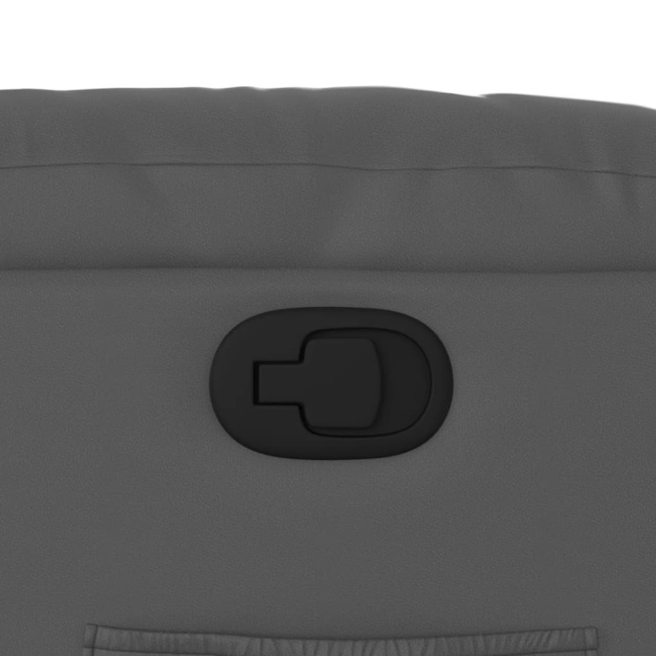 Sillón reclinable de cuero sintético