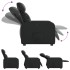 Sillón reclinable de cuero sintético