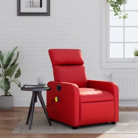 Sillón de masaje reclinable cuero sintético