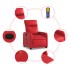 Sillón de masaje reclinable cuero sintético