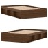 Estructura de cama roble marrón 120x200