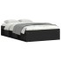 Estructura de cama negra 120x200