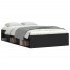 Estructura de cama negra 120x200