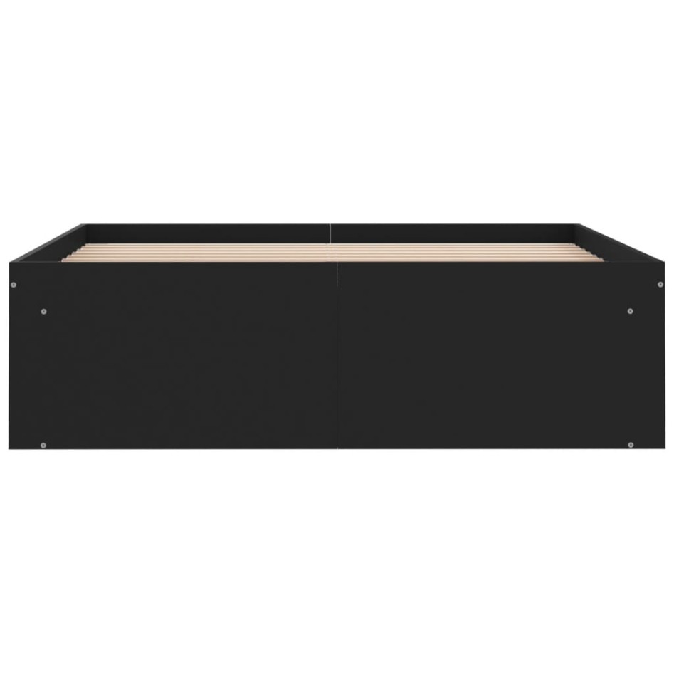 Estructura de cama negra 120x200