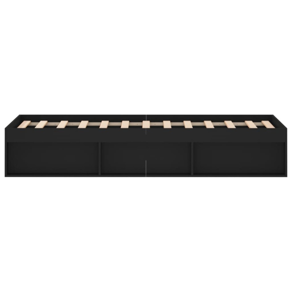 Estructura de cama negra 120x200