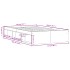 Estructura de cama negra 120x200