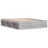 Estructura de cama Sonoma gris 140x200