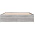 Estructura de cama Sonoma gris 140x200