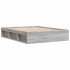 Estructura de cama Sonoma gris 140x200