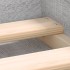 Estructura de cama Sonoma gris 140x200
