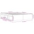 Estructura de cama Sonoma gris 140x200