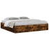 Estructura de cama roble ahumado 200x200