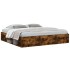 Estructura de cama roble ahumado 200x200