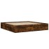 Estructura de cama roble ahumado 200x200