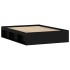 Estructura de cama doble sin colchón negro 135x190