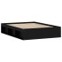 Estructura de cama doble sin colchón negro 135x190