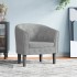 Sillón de terciopelo gris