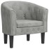 Sillón de terciopelo gris
