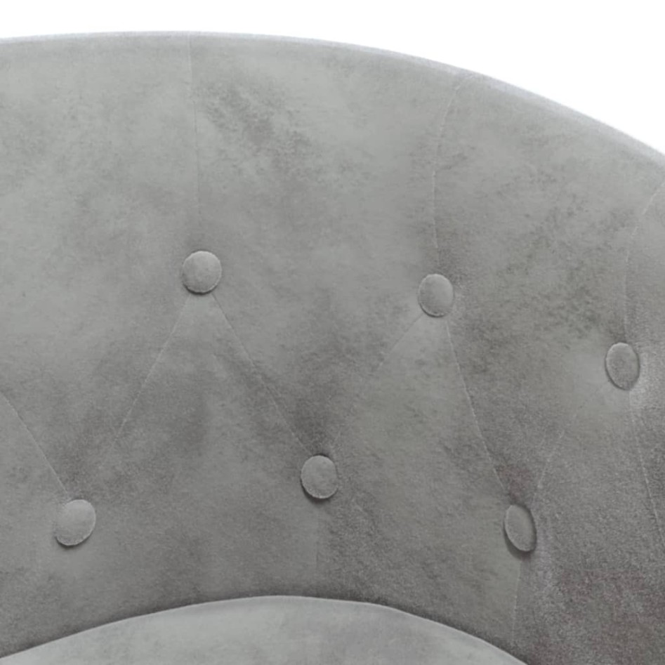 Sillón de terciopelo gris