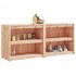 Muebles de cocina de exterior 2 piezas madera maciza de