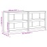 Muebles de cocina de exterior 2 piezas madera maciza de