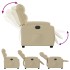 Sillón reclinable eléctrico de tela