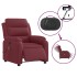 Sillón de masaje reclinable eléctrico tela rojo