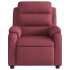 Sillón de masaje reclinable eléctrico tela rojo