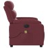 Sillón de masaje reclinable eléctrico tela rojo