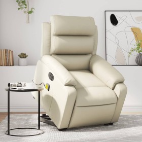 Sillón de masaje elevable eléctrico cuero sintético