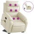 Sillón de masaje elevable eléctrico cuero sintético