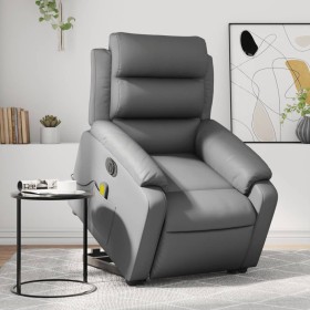 Sillón de masaje elevable eléctrico cuero sintético