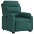 Sillón reclinable elevable tela verde
