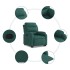 Sillón reclinable elevable tela verde