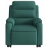 Sillón reclinable elevable tela verde