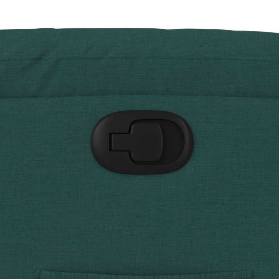 Sillón reclinable elevable tela verde