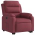 Sillón eléctrico reclinable elevable de tela rojo