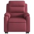 Sillón eléctrico reclinable elevable de tela rojo