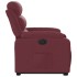 Sillón eléctrico reclinable elevable de tela rojo