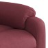 Sillón eléctrico reclinable elevable de tela rojo