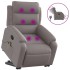 Sillón de masaje eléctrico reclinable elevable tela